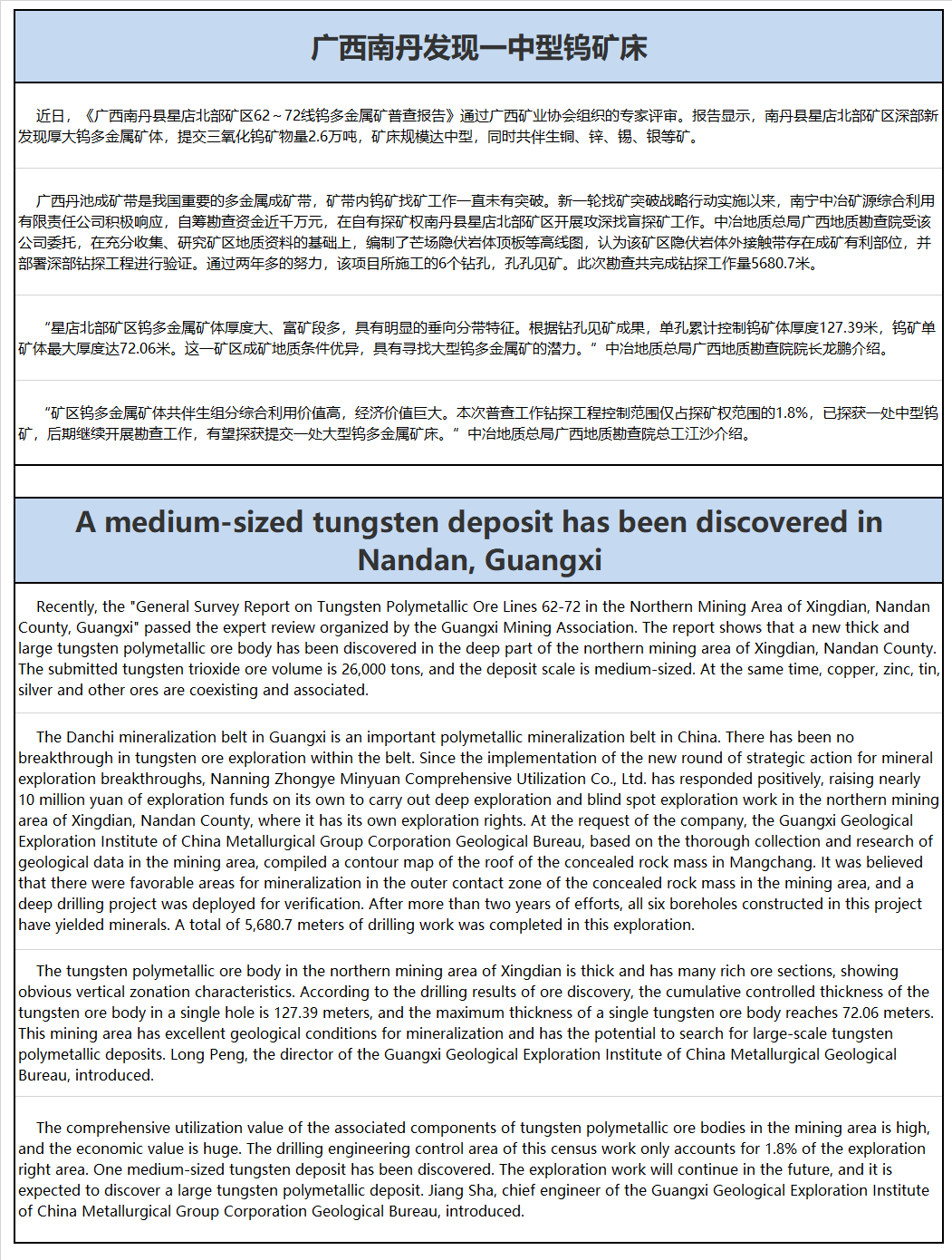 广西南丹发现一中型钨矿床.png